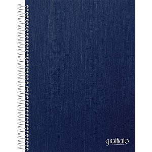 Caderno 01X1 Capa Dura Graffiato Azul 120F PCT.C/04