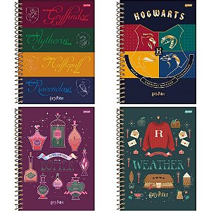 Caderno 10X1 Cp.dura Colegial HARRY Potter 160FLS. PCT.C/05