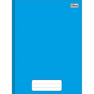 Caderno Brochura 1/4 Capa Dura Pepper 80 Folhas Azul PCT.C/05