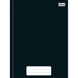 Caderno Brochura 1/4 Capa Dura Pepper 80 Folhas Preto C/05
