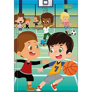 Caderno Brochura 1/4 Capa Dura Sapeca 96FLS. Masculino PCT.C/10