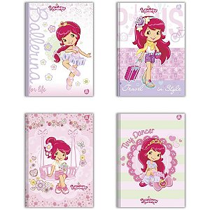 Caderno Brochurao Capa Dura Moranguinho 80F PCT.C/05