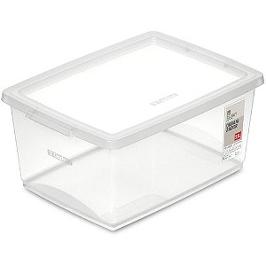 Caixa Plastica Multiuso Cristal 7,5L 23,5X32,5X15 TRAV