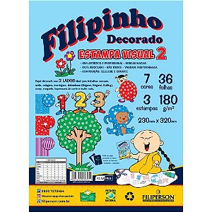 Bloco para Educacao Artistica Textura 2 Decorado A4 180G 36F Pacote