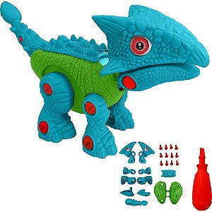 Brinquedo para Montar Anquilossauro Monta e Desmonta