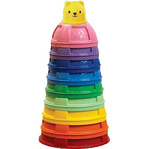 Brinquedo Educativo Potes de Empilhar