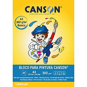 Bloco para Educacao Artistica Pintura Infantil A3 300G 12FLS Bloco