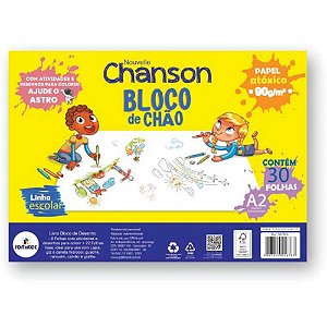 Bloco para Educacao Artistica Caderno Desenho Chao A2 90G 30