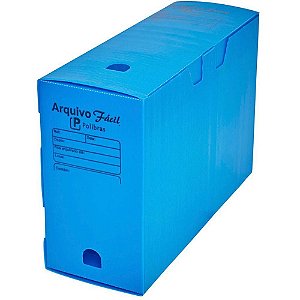 Arquivo Morto Polipropileno Facil Novaonda Azul PCT.C/10