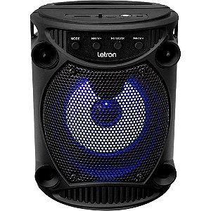 Caixa Acustica Letron Portatil LED CHILL PT