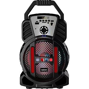 Caixa Acustica Letron Portatil TWS C/LED