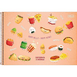 Caderno Desenho UNIV Capa Dura Taste Espiral 80FLS. PCT.C/04