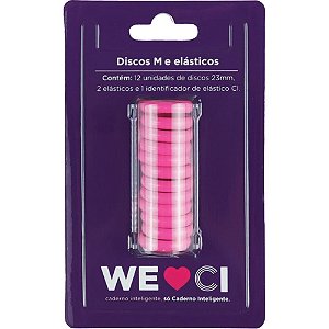 Caderno Inteligente Discos Medio 23MM 12DISCOS+ELAST PK KIT