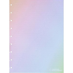 Caderno Inteligente Refil Medio Rainbow 120G.30FLS. Pacote
