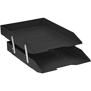 Caixa Correspondencia Dupla Movel Articulavel Preto