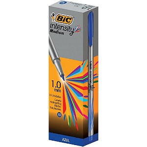 Caneta com Ponta Porosa Intensity 1.0MM Azul CX.C/10