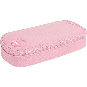 Estojo BOX Tecido Mini HAPPY Rosa