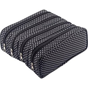 Estojo Quadruplo Lona Estampado Sortidos