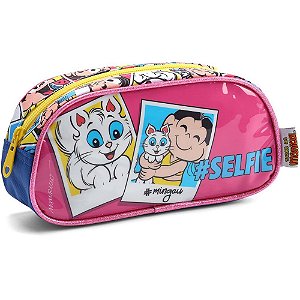 Estojo Simples T. da Monica Tecido Rosa