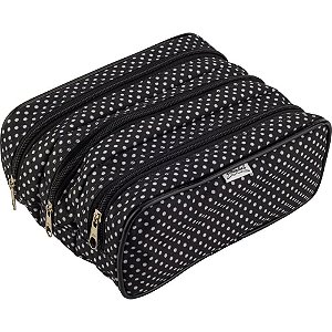 Estojo Triplo Lona Mega Estampado Sortido