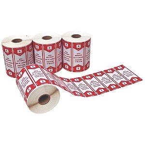 Etiqueta Adesiva Lacre Delivery 100X35MM C/1000 CX.C/12