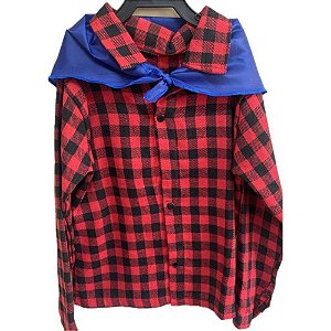 Fantasia Festa Junina Camisa Flanela C/LENÇO G (S)