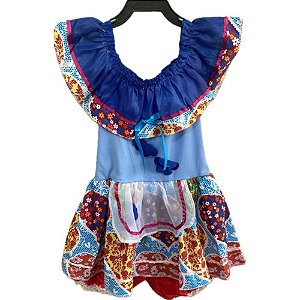 Fantasia Festa Junina Vestido Babado G (S)