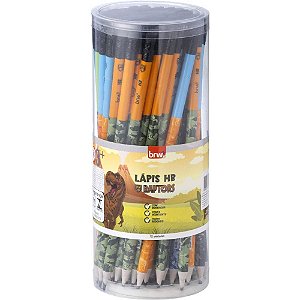 Lapis Preto Redondo Decorado HB Magic com Borracha Sortido POTE-72