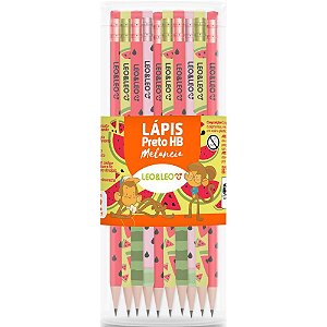 Lapis Preto Redondo Decorado Melancia HB C/BORRACHA POTE-72