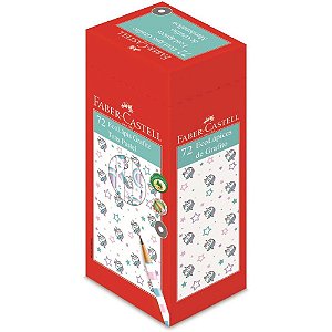 Lapis Preto Redondo Decorado TONS Pastel Masrhmallow 4MOD. CX.C/72