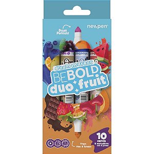 Marcador Artistico BE BOLD Duo Fruit 2 Pontas 5CO Estojo