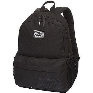 Mochila COCA-COLA  FLAT INV 24 Preta