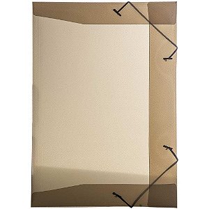 Pasta ABA Elastica Plastica Mini Oficio Delloline Fume PCT.C/10