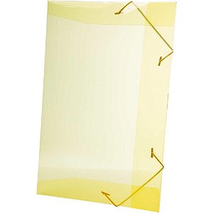 Pasta ABA Elastica Plastica Oficio Amarela Delloline PCT.C/10