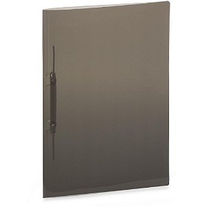 Pasta Grampo Trilho Plastica Oficio Fume PCT.C/10 (7896452824720)