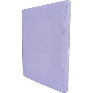 Pasta Plastica ABA Encaixe PP Lilas Pastel CX.C/10