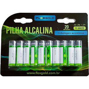 Pilha Alcalina Pequena AA BL.C/20