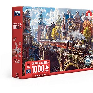 QUEBRA-CABECA Cartonado TREM Pela Cidade 1000 Pecas