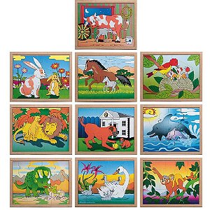 QUEBRA-CABECA Madeira Modelos Sortidos 33,5X26,5CM PCT. C/05
