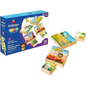 QUEBRA-CABECA Madeira Zoologico 36 PCS