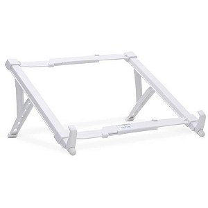 Suporte para Notebook Regulavel ABS Branco