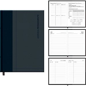 Agenda Permanente Preta Executiva 192F.145X205MM PCT.C/04