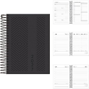 Agenda 2027 Compacta Preta 176F.123X170MM PCT.C/04