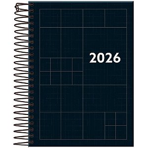 Agenda 2026 Compacta Preta 176F.123X170MM PCT.C/04
