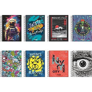 Caderno 25X1 Capa Dura FLOW 400FLS. PCT.C/02