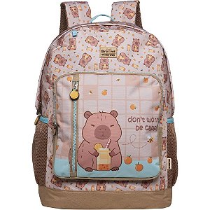 Mochila Infantil Capivara Brownie ON MY WAY GR