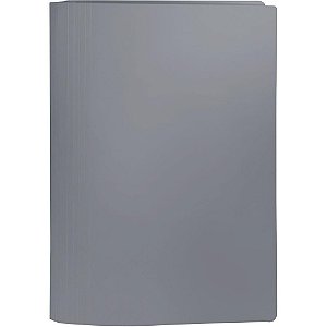 Pasta Classificador Rapido Plastica com Grampo Cinza PCT.C/10
