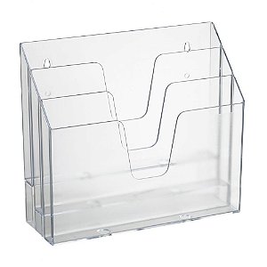 Organizador de Escritorio Expositor Triplo Horiz.cristal