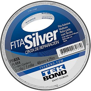 Fita de ALTA Resistencia Silver Prata 48MMX25M