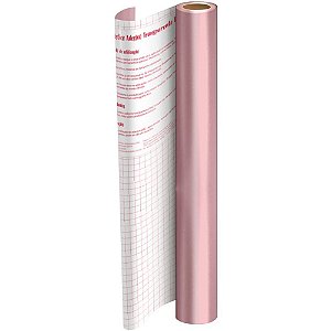 Plastico Adesivo 45CMX10M Metalico Rosa PP 0,08 Rolo